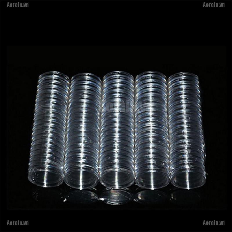 Bộ 10 Hộp đựng tròn Chủ sở hữu viên nang lưu trữ tiền xu