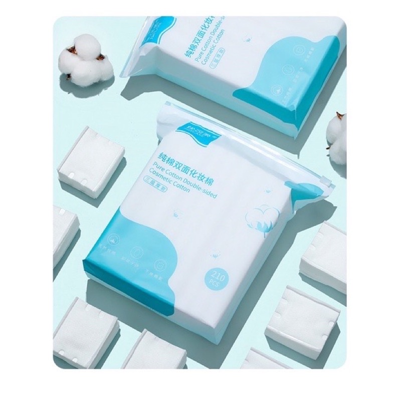 Bông tẩy trang JOYCARE chính hãng 210 miếng