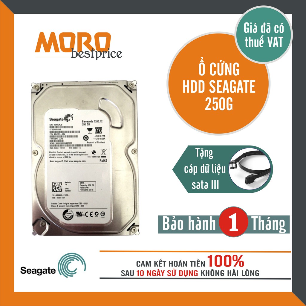 Ổ cứng PC, CAMERA 250GB - 500GB Seagate / Western - mới 99% - bảo hành 1 tháng !