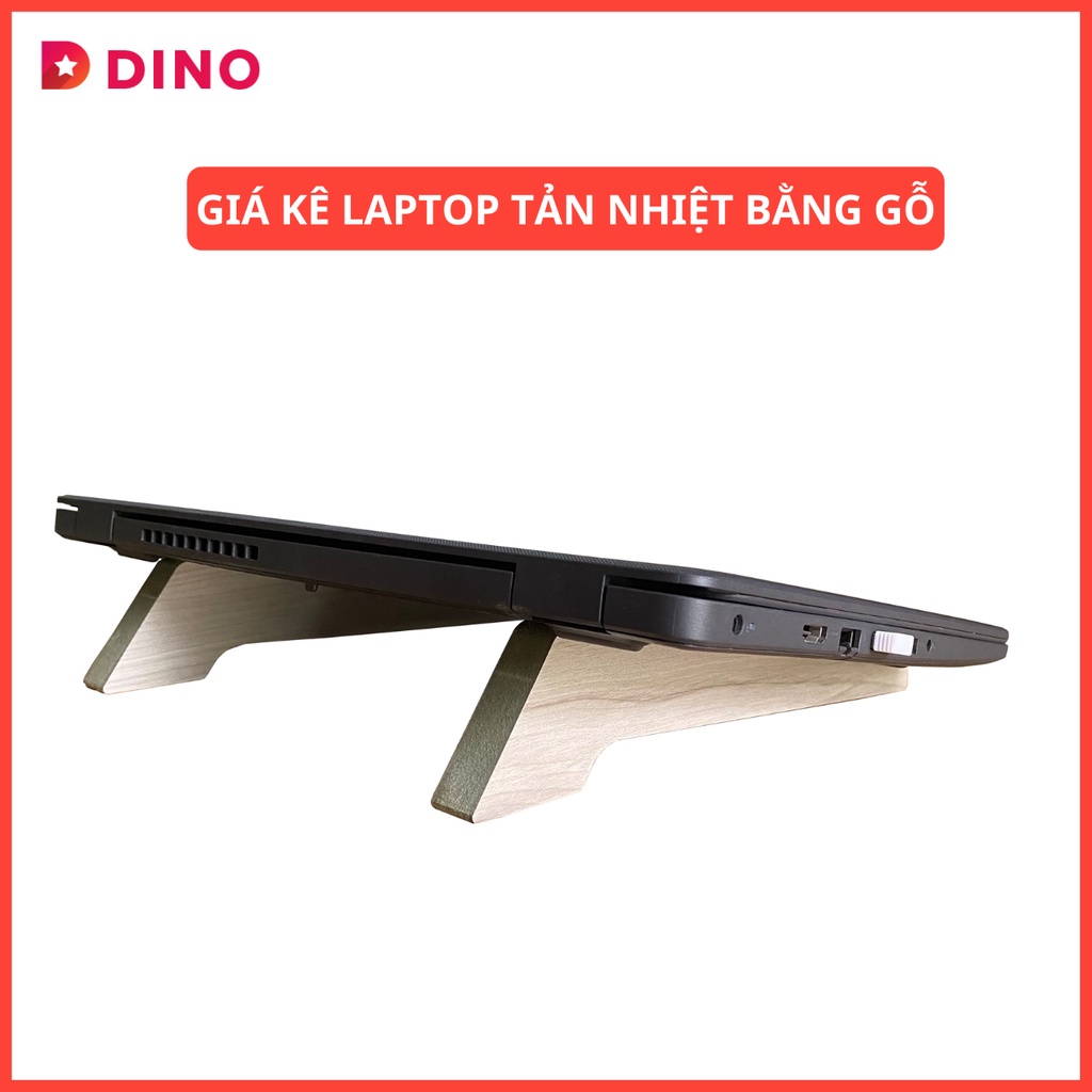 Giá kê laptop, Macbook tản nhiệt bằng gỗ cao cấp chống thấm