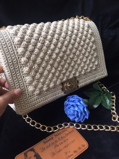 Túi xách handmade hoạ tiết bắp