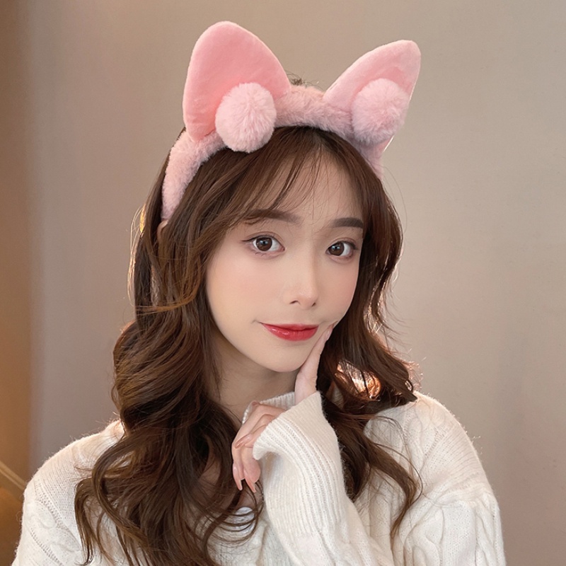 Băng đô cài tóc rửa mặt Phủ Lông Chống Trượt Thời Trang Mùa Hè Dễ Thương Cho Nam Và Nữ