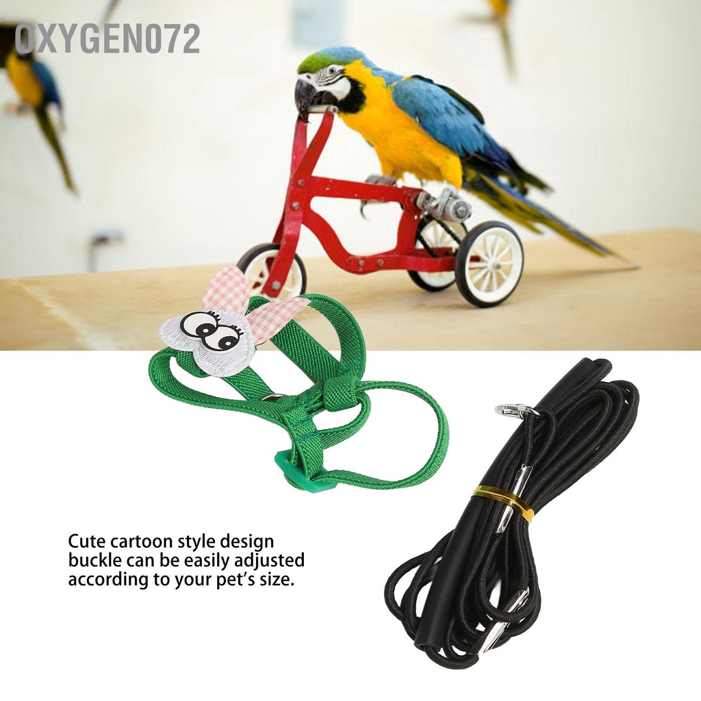 Oxygen072 Dây đai cho chim buộc dài 2 2yd đàn hồi siêu nhẹ Dài Tay cầm vẹt Bay