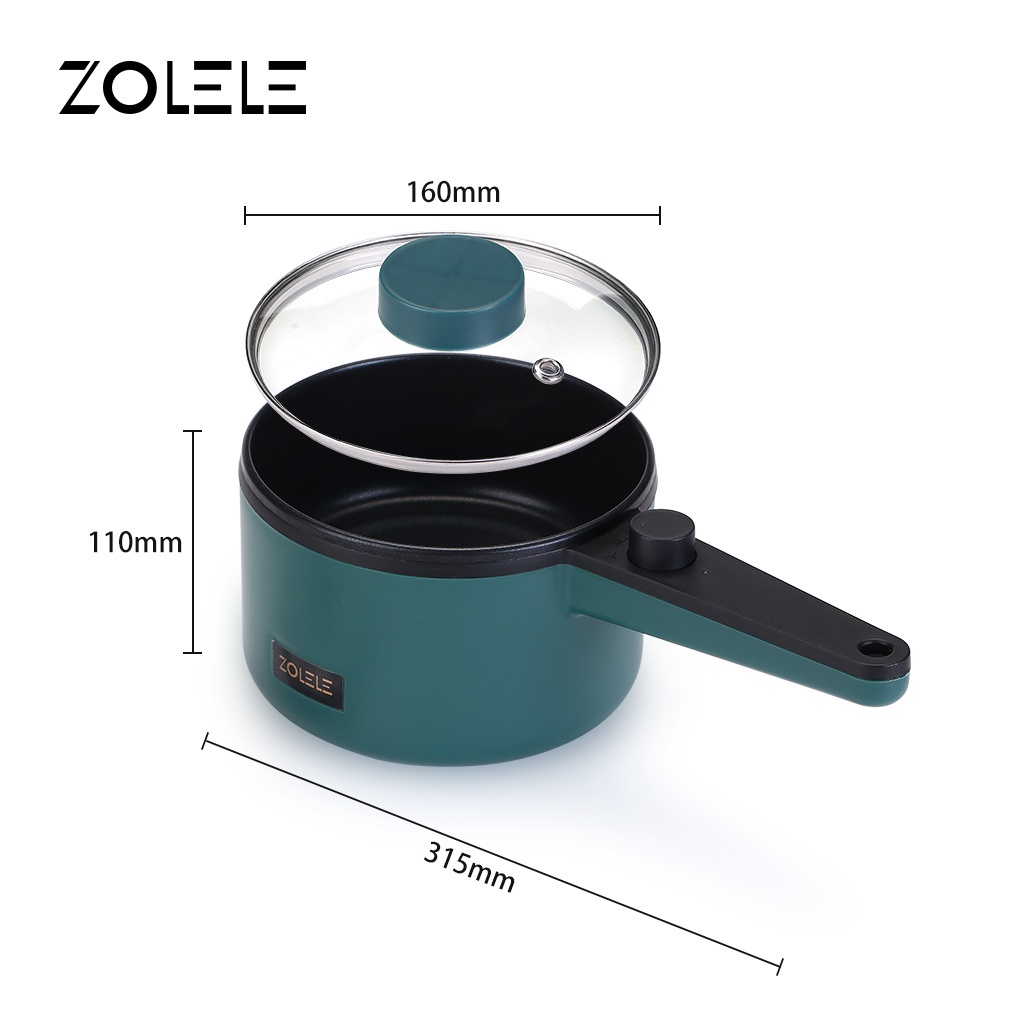 Nồi lẩu điện đa năng mini Zolele zc001 1.2L nồi lẩu điện đa năng dành cho gia đình