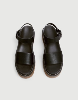 Sandal nữ màu đen Pull&bear authentic