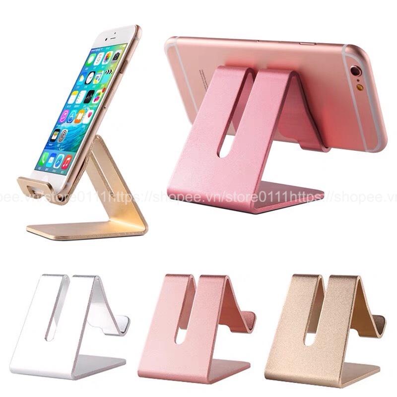 Kệ điện thoại giá đỡ điện thoại, iPad, máy tính bảng để bàn chất liệu kim loại cao cấp