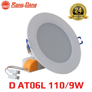 Đèn led âm trần 9W Rạng Đông lỗ khoét 110mm, Mã D AT06L 110/9W