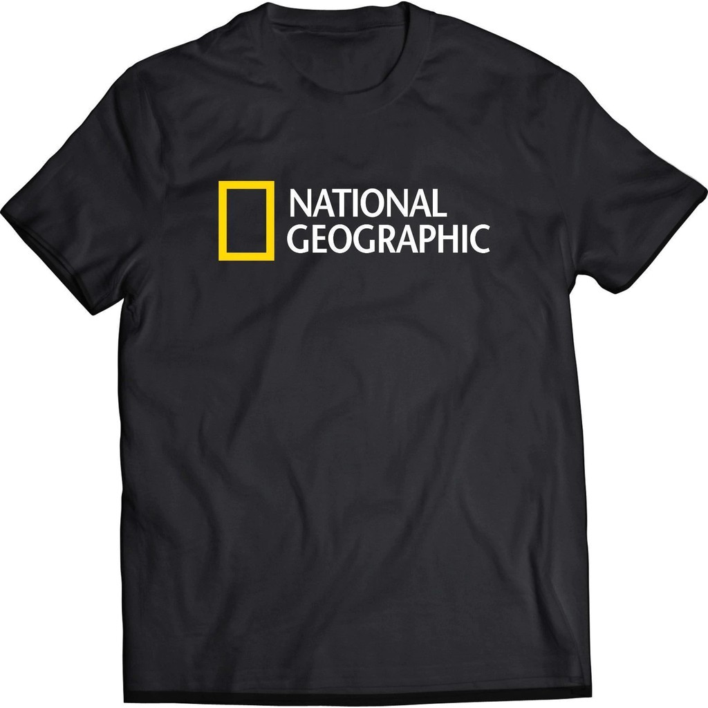 Áo thun cộc tay form rộng in hình National Geographic