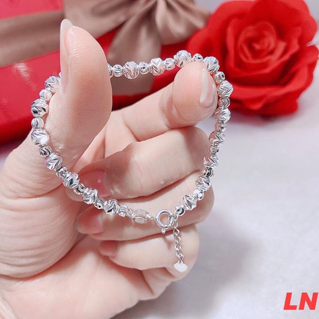 LẮC TAY NỮ DÁNG MỀM BẠC Ý S925 - LẮC TAY BI PHAY SANG CHẢNH