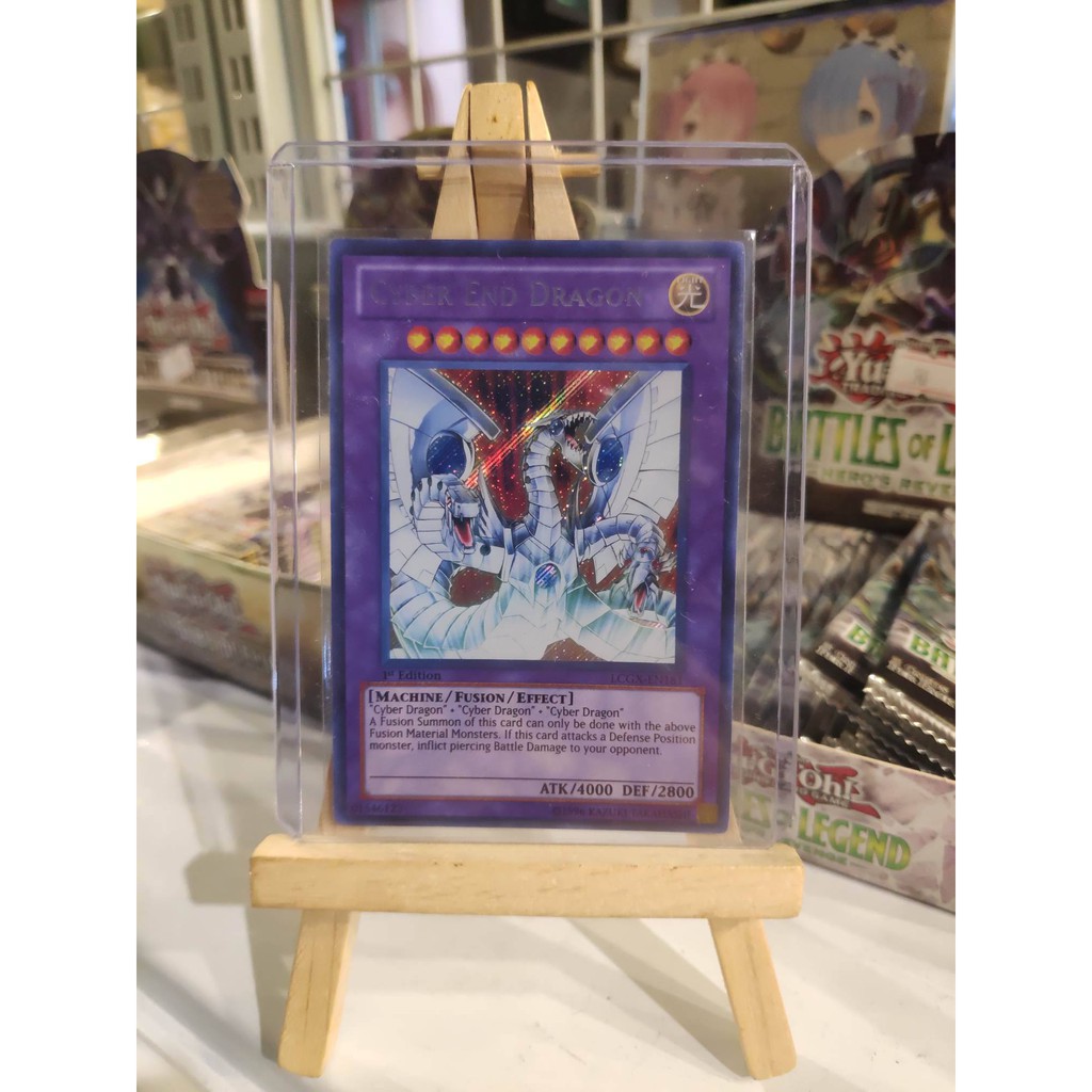 Lá bài thẻ bài Yugioh Cyber End Dragon – Secret Rare - Tặng bọc bài nhựa bảo quản