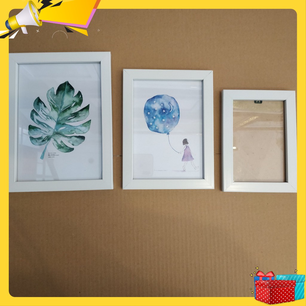 Khung ảnh treo tường 13x18cm - Khung hình mặt kính