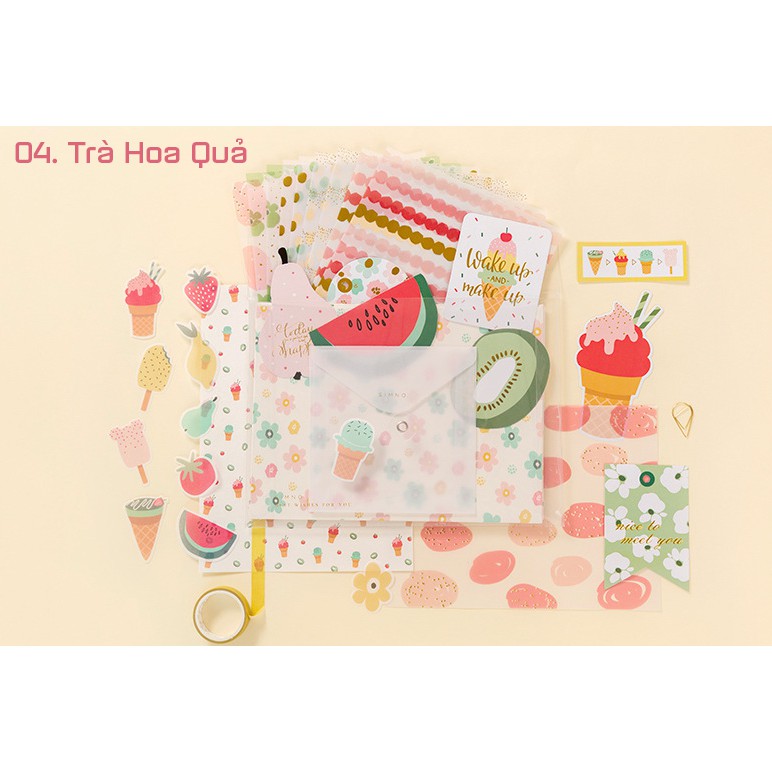 Trọn bộ hơn 100 chi tiết trang trí scrapbook, sổ tay, thiệp tự làm siêu dễ thương