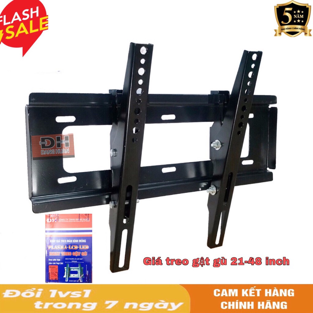 CHÍNH HÃNG- Giá treo ti vi nghiêng 21-65 inch ( giá treo gật gù điều chỉnh góc nghiêng) CAM KẾT HÀNG CHUẨN CÔNG TY