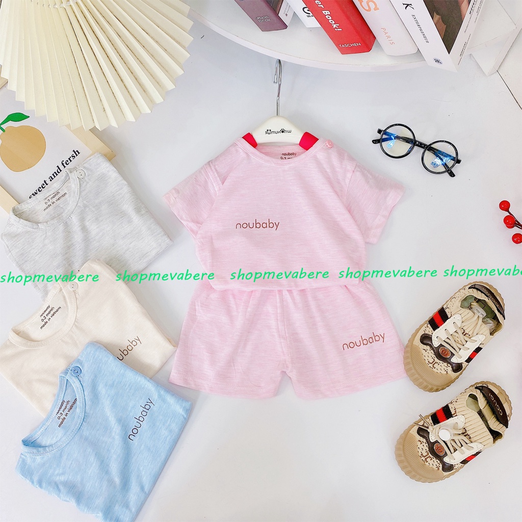 Bộ Cộc Tay Noubaby Cho Bé Sơ Sinh Từ 3-13kg, Vải Cotton Mềm - Đẹp - Thấm Hút Mồ Hôi Tốt - 𝐁𝐎𝟐𝟖