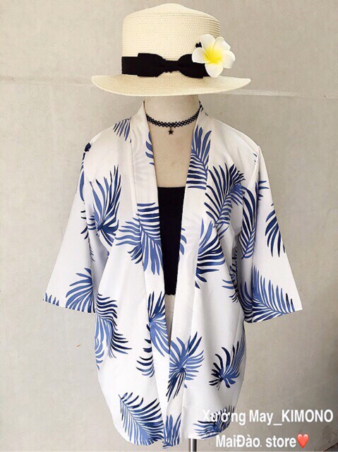 KIMONO HỌA TIẾT LÁ  XANH | BigBuy360 - bigbuy360.vn