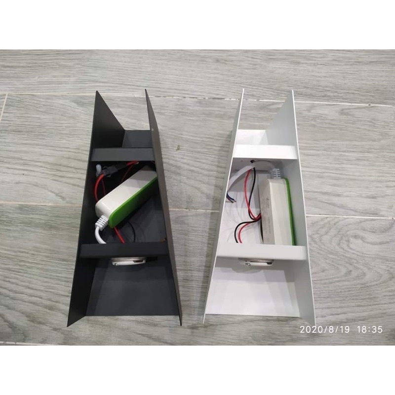Đèn tường led hắt sáng 2 đầu hình đa giác trang trí nội thất_sử dụng chíp led bridgelux cao cấp