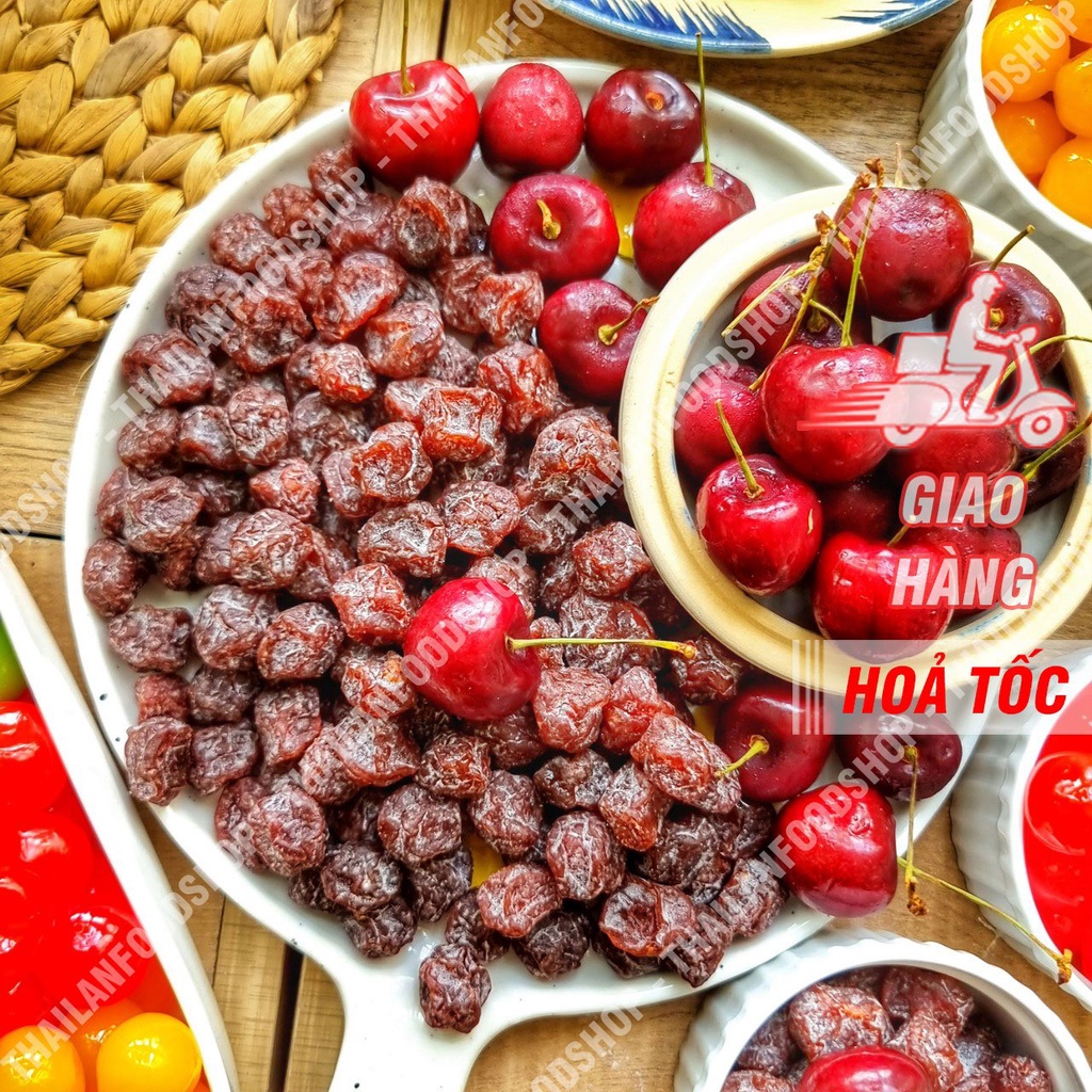 Cherry Sấy Ô Mai ( Hàng Nhập Khẩu Thái Lan ) - Lon 500gram