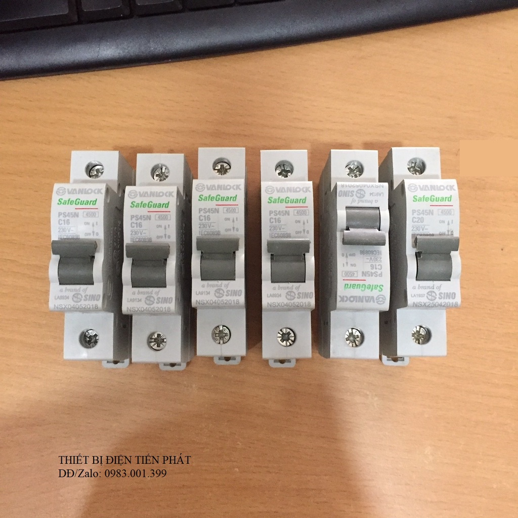 [ CHÍNH HÃNG ] CB, MCB 1 pha, 3 pha Sino, Aptomat 1 pha, 3 pha Sino, Cầu dao điện tự động Sino 10A đến 63A