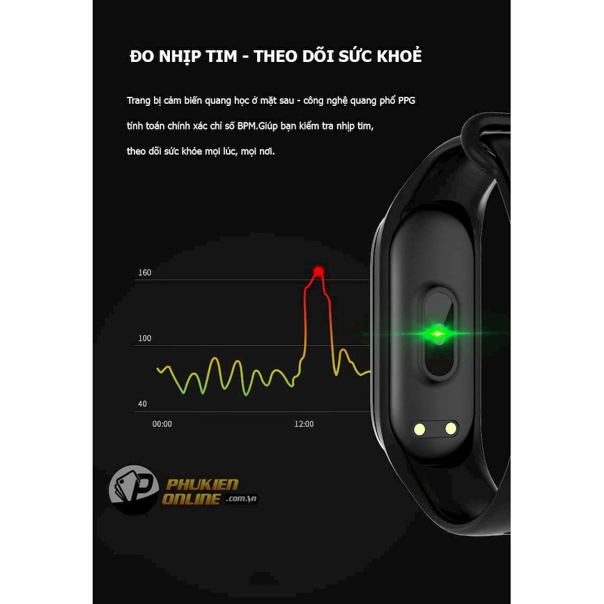 [ SIÊU PHẨM ] Đồng hồ thông minh FLOVEME M4 - đo huyết áp và nhịp tim với độ chính xác rất cao