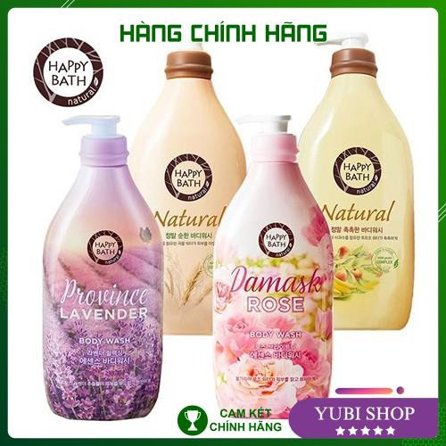 Sữa Tắm Happy Bath Hàn Quốc - Sữa Tắm Happy Bath Natural Real Mild 900ml - Auth