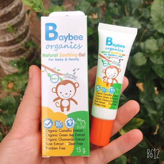 Kem bôi muỗi đốt, côn trùng cắn CHIẾT XUẤT HỮU CƠ Baybee organics giảm sưng đỏ mẩn đỏ tức thì cho bé