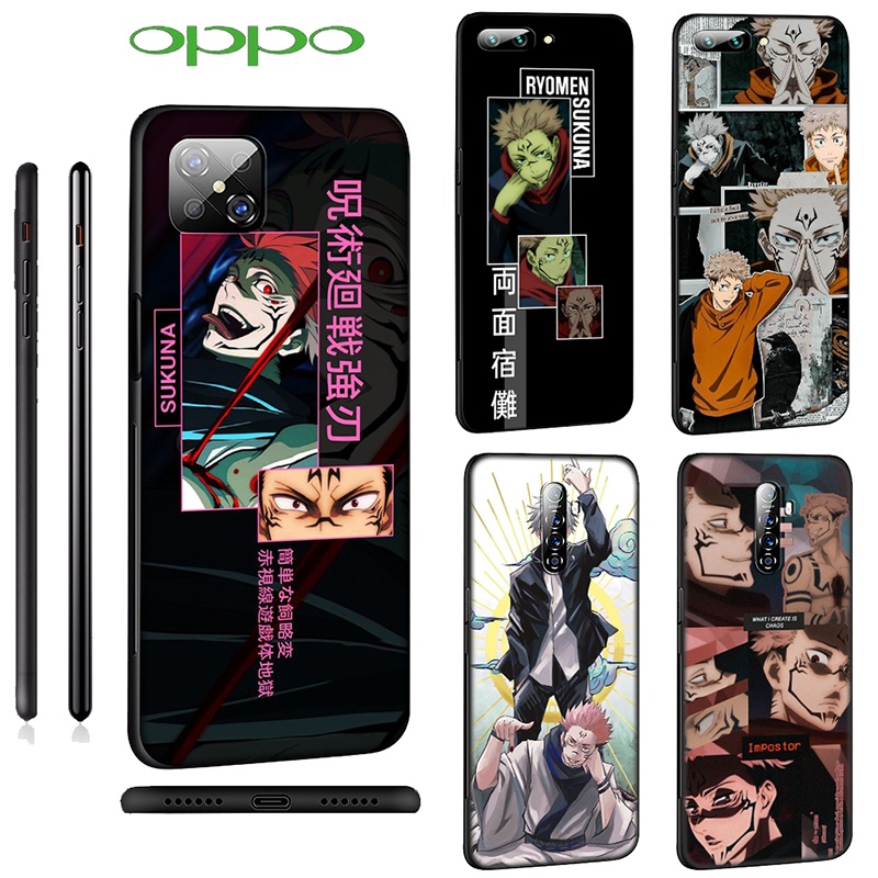 Ốp Điện Thoại Tpu Mềm Hình Jujutsu Kaisen Sukuna Ryoumen Cho Realme C21 C20 C17 C15 C12 C11 C3 C2 7 7i Pro