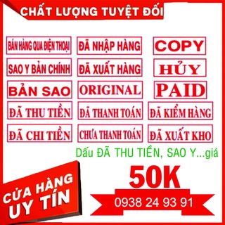 Con Dấu Shiny nội dung Đã Thu Tiền