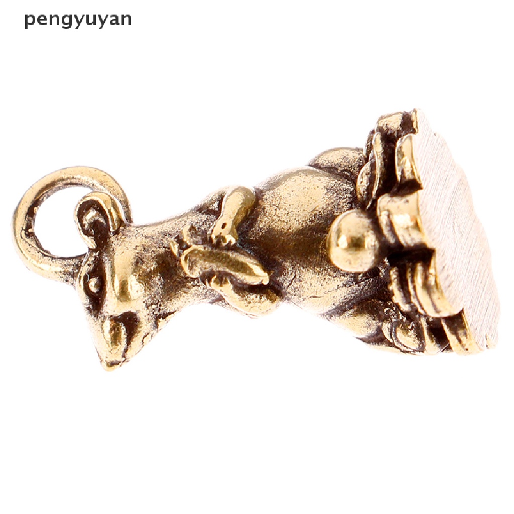 Mô Hình Chú Chuột May Mắn Bằng Đồng Trang Trí Năm Mới 2020 [Mới]