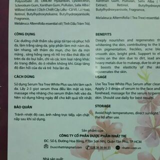 🌸🌸🌸SERUM LÀM ĐẸP DA TEA TREE WHITE PLUS 🌸🌸🌸