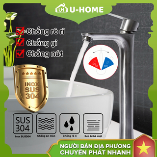 Vòi nước U-HOME Vòi nước rửa bồn nước lạnh và nước nóng Bồn tắm bằng thép không rỉ Vòi nước rửa bát