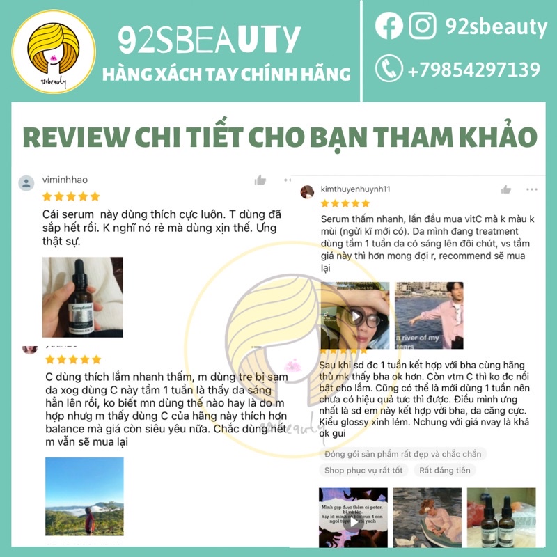 Serum Compliment Vitamin C 20% sáng da, mờ thâm, ngừa lão hoá