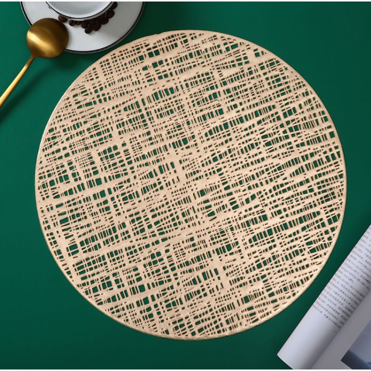 Tấm Lót Bàn Ăn, Lót Lọ Hoa, Placemat, Nhựa Dẻo, Đường Kính 38cm, Xinh, Rẻ, Tiện Lợi