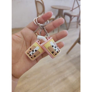 Móc khoá hình ly trà sữa