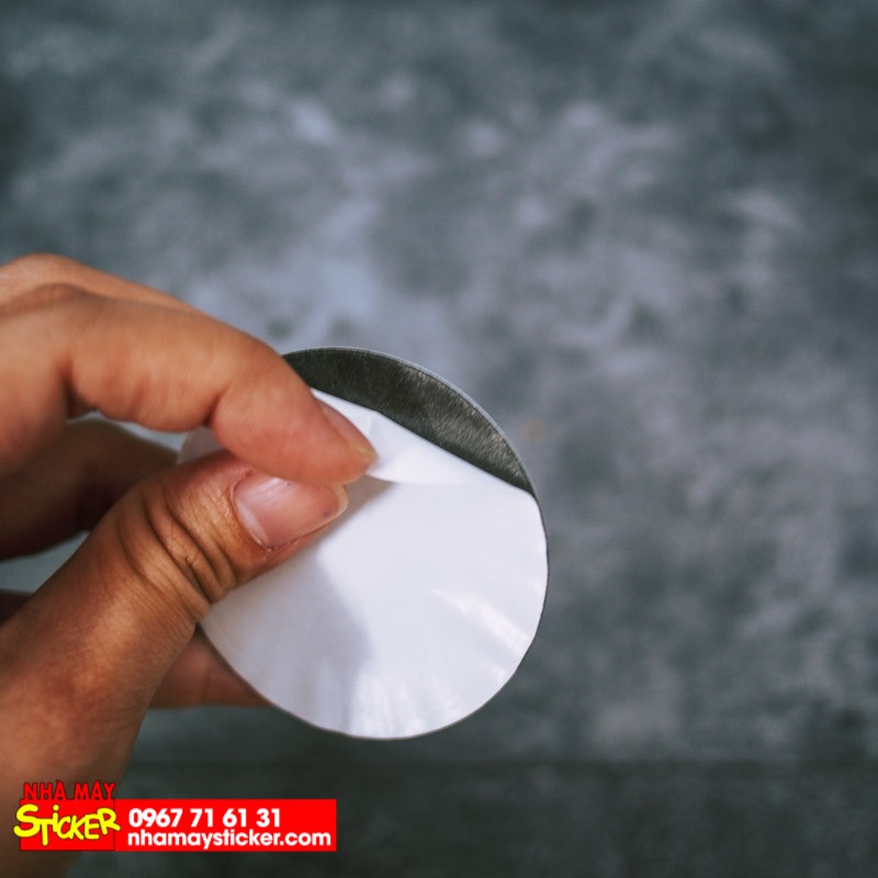 Sticker metal dán mâm xe hơi tròn 5.5cm - Cờ Đức miếng lẻ - STICKER FACTORY