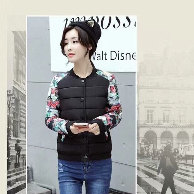 Áo phao hoa 3D lên dáng đẹp quá khách ơi. Hàng phao cao cấp, trần bông siêu nhẹ, mùa đông có em nè thì ấm quá rui. Chất