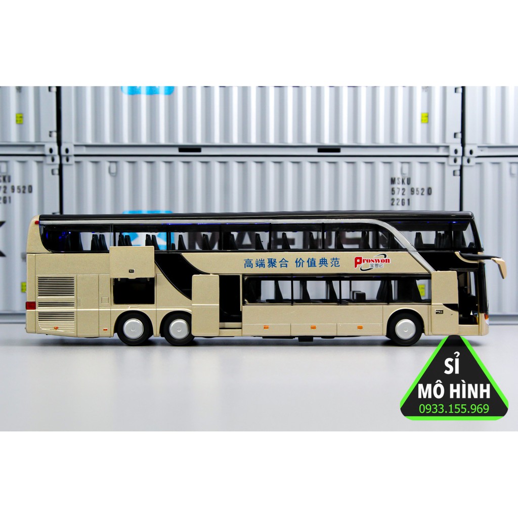 [ Sỉ Mô Hình ] Mô hình xe khách xe bus hai tầng