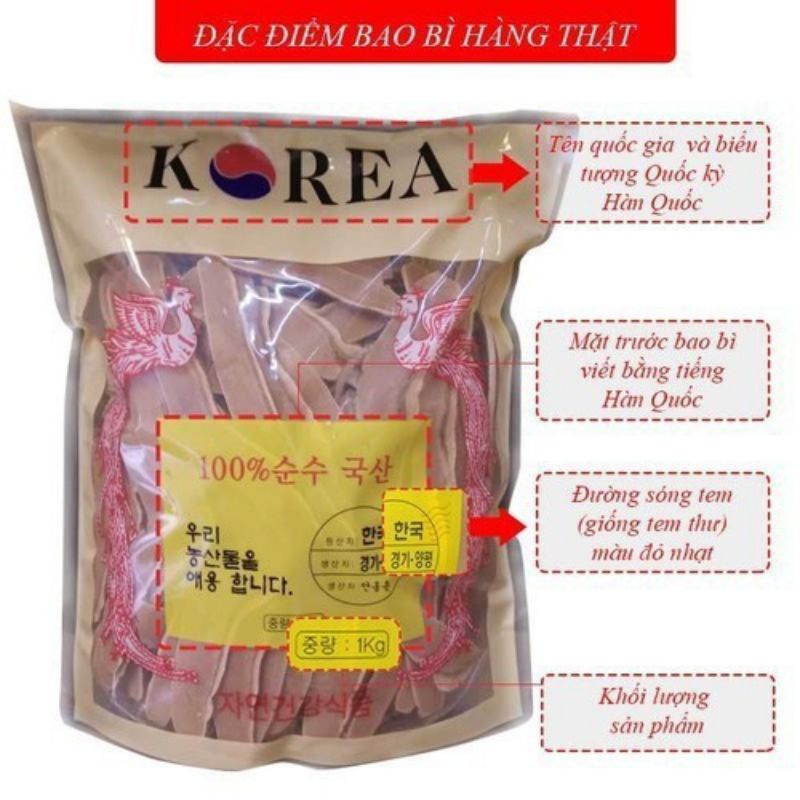 Nấm Linh Chi Đỏ Thái Lát Hàn Quốc Túi 1kg
