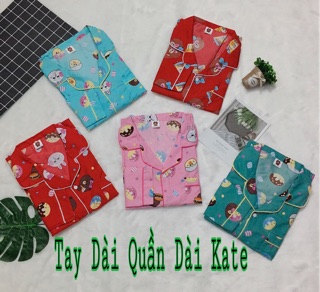 Bộ mặc nhà tay dài pijama thái