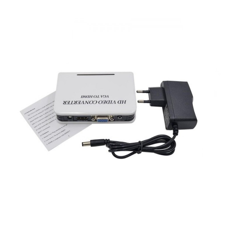 Box chuyển VGA sang HDMI (FY1316W) chuyển laptop pc các thiết bị củ sang tivi hình ảnh chất lượng cao | BigBuy360 - bigbuy360.vn