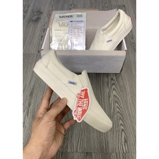 Giày vans slipon lười trắng sữa 2022