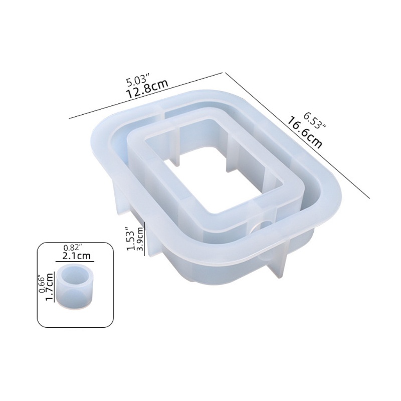 Bộ Khuôn Silicone Làm Chậu Hoa + 5 Khuôn Làm Thủ Công