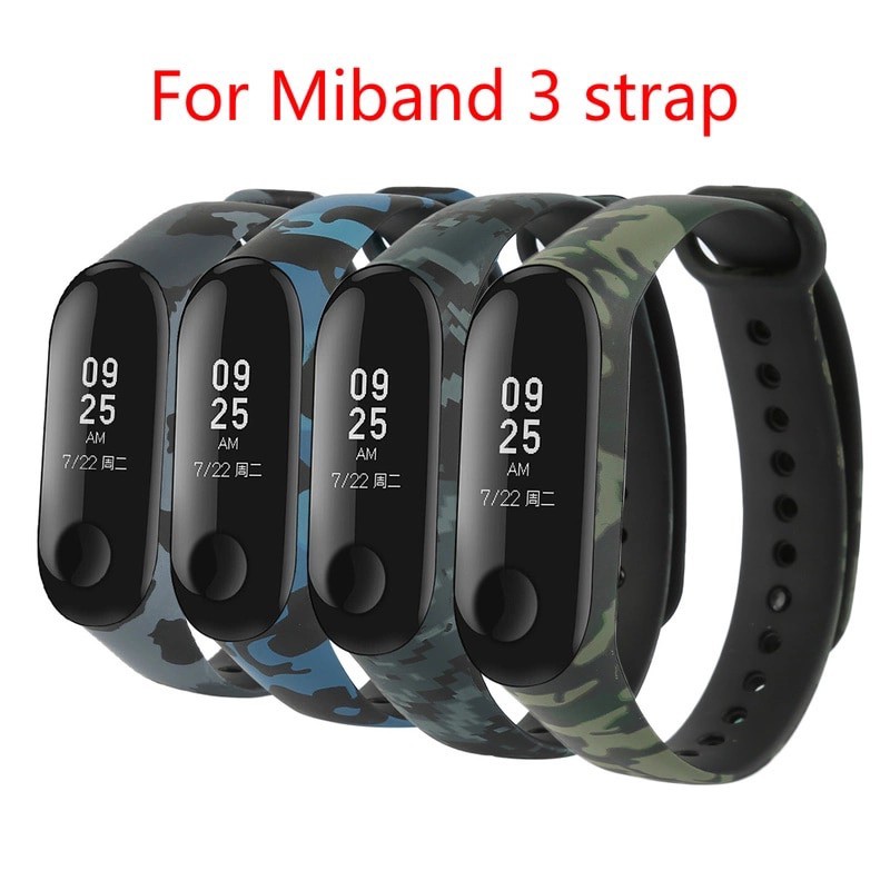 Vòng đeo tay xiaomi miband 3 rằn ri camo