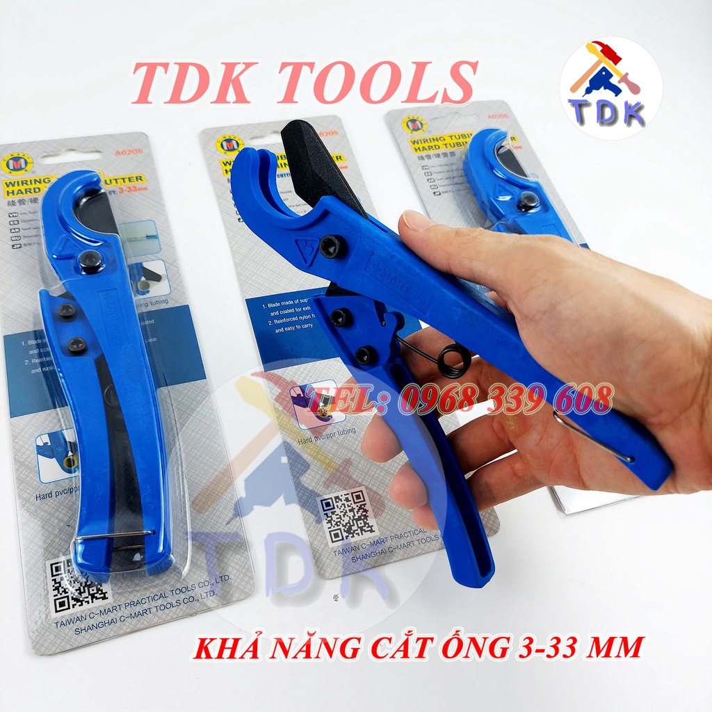 Kéo cắt ống nhựa PVC 3-33mm C-Mart A0205
