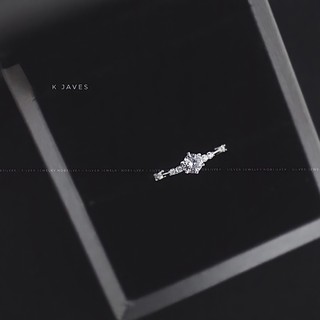 Nhẫn bạc nữ đính đá 6 chấu - Trang sức Nobsilver