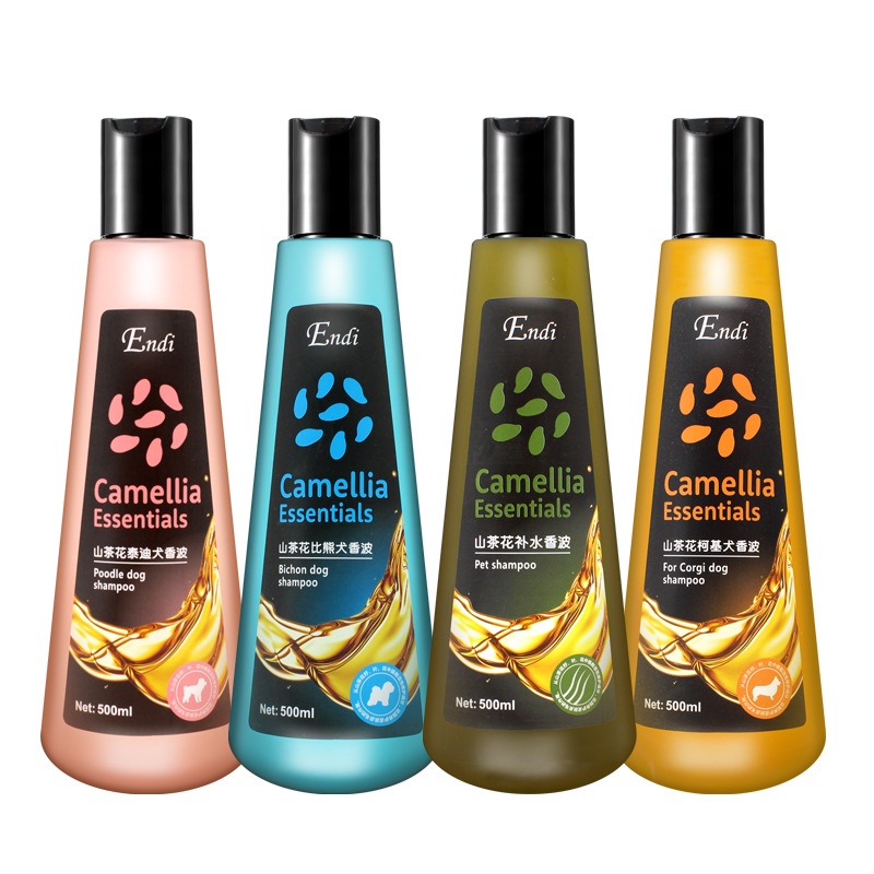 Sữa Tắm Chó Mèo Lông Trắng Hoa Trà Camellia 500ml, Lưu Hương, Khử Khuẩn