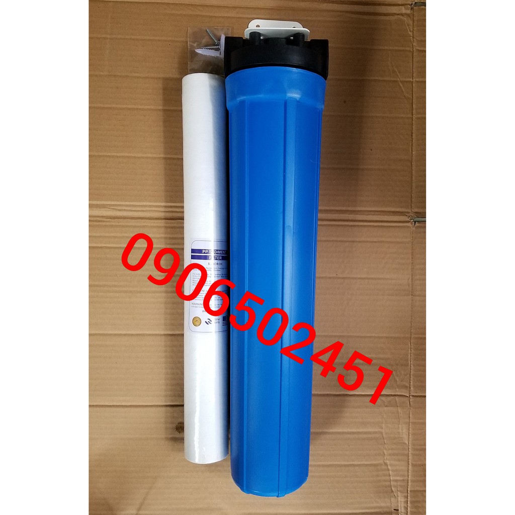 Bộ lọc nước sinh hoạt gia đình. bộ lọc thô đầu nguồn, lọc bể cá, lọc máy cafe ly đơn 20 inch