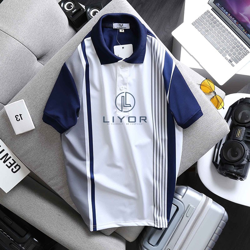 Áo thun nam [FREESHIP] áo có cổ polo hàng xịn ngắn tay thiết kế CAO CẤP THUN XUẤT co giãn tốt Liyorstore - ACB4056