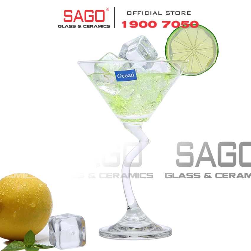 Ly Thủy Tinh Ocean Salsa alsa Cocktail 210ml | Salsa Flute Champagne 165ml