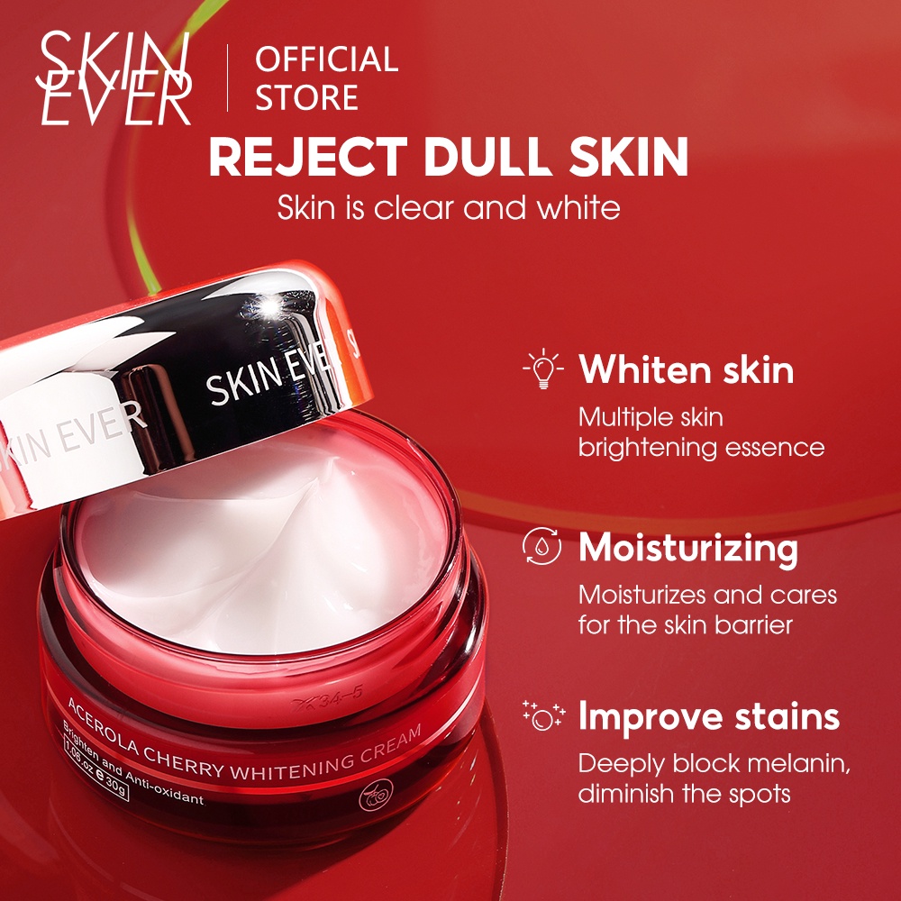 Kem dưỡng SKIN EVER 30g làm ẩm và chiết xuất hoa anh đào chất lượng cao