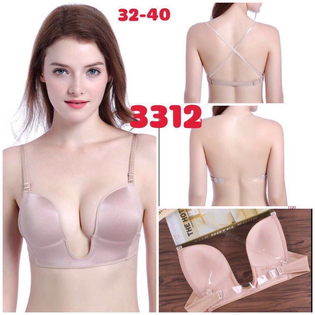 ÁO SU KHOÉT NGỰC CHỮ U (HÀNG THÁI CHUẨN MS3312) [BI &amp; CI]